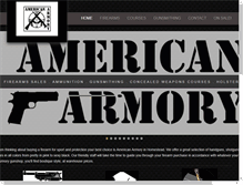 Tablet Screenshot of americanarmorygunshop.com